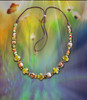 The Nature Child Wild And Free Necklace - Energy enhanced stones connect you to nature.  Brandy opal, green garnet, fire agate, Tibetan agate.