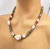 Botswana Agate, Labradorite And Morganite Necklace - Early Release