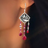 Ruby Dove Earrings