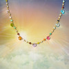 Multi-Color Quartz  "Does Everything" Energy Necklace.  7 different variations of quartz bring huge benefits. Silver Chain.