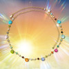 Multi-Color Quartz  "Does Everything" Energy Necklace.  7 different variations of quartz bring huge benefits. Silver Chain.