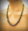 Ruby, Ruby Zoisite And Canadian Jade Power Necklace