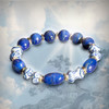 The Sensual Woman Bracelet - Facilitates a high-vibration intimate psychic connection. Lapis and magic Ming style sensuality beads.