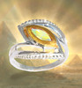 The “All Seeing” Eye Of Knowledge Ring - With rare, multi-color golden mystic topaz.  Makes it easy to resolve problems and receive deep emotional healing.