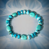 The "Happy Dreams" Peaceful Sleep Bracelet -  Featuring the dream stone blue apatite and turquoise.