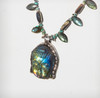 Native Nepalese Buddha Labradorite Pendant And Necklace. Hand Carved. Limited Release