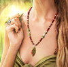 The Age Of Magic Energy Necklace - Awakens The Magic Within.  Dragon's blood and red garnet.