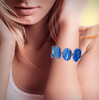 The Family Protection Bracelet. Sacred oval cut lapis helps protect you and your family from negative spiritual energies.