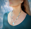 The Atlantis Stone  "Deep Contentment" Necklace - With guaranteed authentic, soothing larimar in 925 silver.