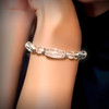 The Energy Purifier Bracelet - Converts negative energies into positive. Authentic AAA sphatik and crystal DZI.
