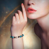 Black Tourmaline Bracelet Modeled