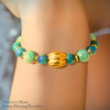 Azurite and Chrysoprase Bracelet