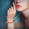 The Peace Stone Bracelet - Features gemtones believed to promote inner peace, less worry and positive thoughts. 