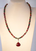 Item 5 Live  Show. Passionate Heart Necklace Ruby And Tourmaline