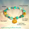 The Joyful Journey Sunflower Bracelet. Sets you on a lifelong path of joy and happiness. 