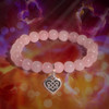Celtic Knot Eternal Love Bracelet With Rose Quartz.  Attracts and binds love to you.