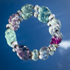 The "Life Is Beautiful Again" Spiritual Uplift Bracelet. Rare uplifting spiral fluorite, sphatik and hematite.  Early release. 