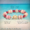 Ocean Calm Sea Turtle Bracelet.  The energy of rhythmic waves and inner peace.  With Royal Pink Conch, 