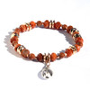 Show Item J6 - The Fire Element Bracelet.  Ignite the fire within. Fire element charm and fire agate. 