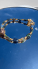 Item J8 - The Mermaid's Treasure Natural Black Opal Bracelet With Crystal Snail Shell