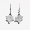Live Show Item J34 - Quartz Merkaba Star Earrings 