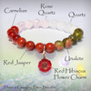 The “Thrive In Changing Times”  Sacred Red Hibiscus Bracelet. 