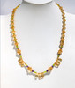 Live Show JL11. The Sun Fairy Life Force Necklace. Citrine, peridot, amethyst and hematite.  