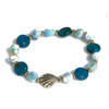 The Atlantis Stone Ocean Relaxation Bracelet.  Feel like you are back at the beach even when you can’t go. Larimar and blue apatite. 
