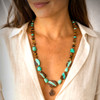 The Triple Goddess Power Necklace. With sacred Celtic triskele pendant and matrix chrysoprase