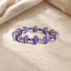 Live Show Item AG15 - Guaranteed Authentic Old Stock Siberian Charoite Bracelet With Hematite