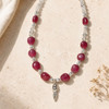 Ruby Goddess Necklace. AAA Moonstone And  Silver. Live Show Item S20