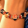 Banded Agate Inner Peace Bracelet With Citrine And Gold Hematite. Live Show OC8