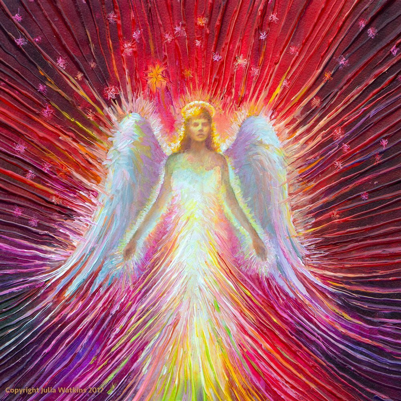 The Angel Of New Hope Energy Painting - Giclee Print - Energy Artist Julia