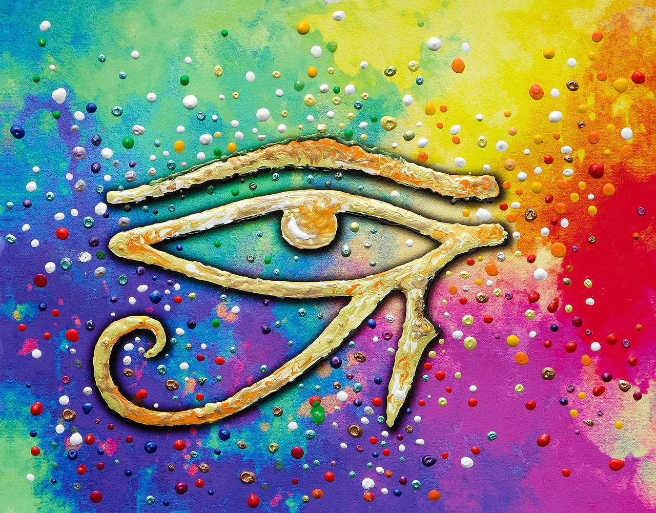 Eye Of Horus Spiritual Protection Energy Painting By Julia Watkins