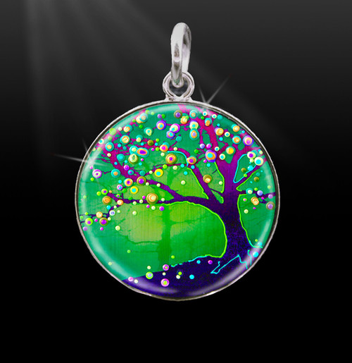 Tree Of Joy And Happiness Silver Energy Charm