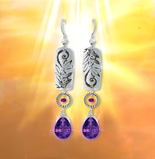 "Discover Your Truth" Energy Earrings - Facilitate your journey of self discovery.