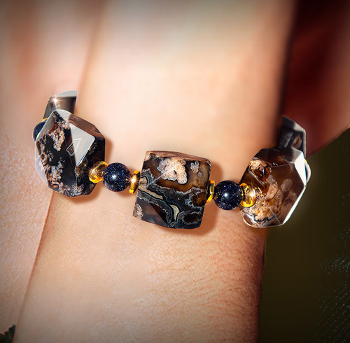 Flower Agate Bracelet