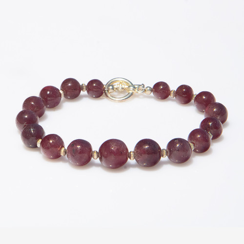 Live Show Item J30 - Elf Stone Bracelet - Fairy Enhanced Lepidolite. Size Large