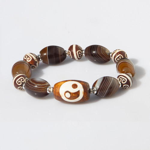 Show Item J40 - Yin Yang Balance And Protection Bracelet