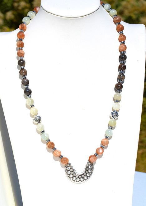 Moonlight Magic Moonstone Orb Necklace. Live Show Item S2 NECKLACE