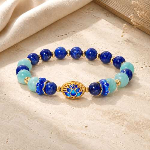 Blue Lotus New Beginnings Bracelet - Live Show Item OC24