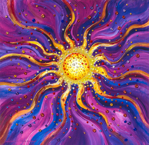 El Sol Yang Energy Empowerment Painting - Gicleee Print