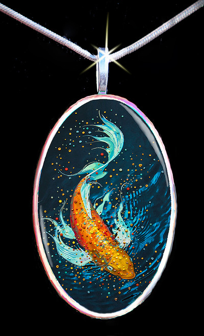 The Money Fish Wealth And Abundance Pendant. Money Magnet™ design.