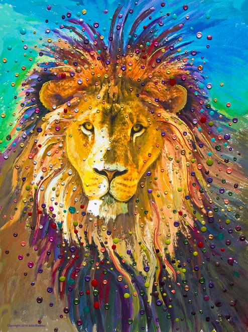 Lion Heart Energy Painting - Giclee Print