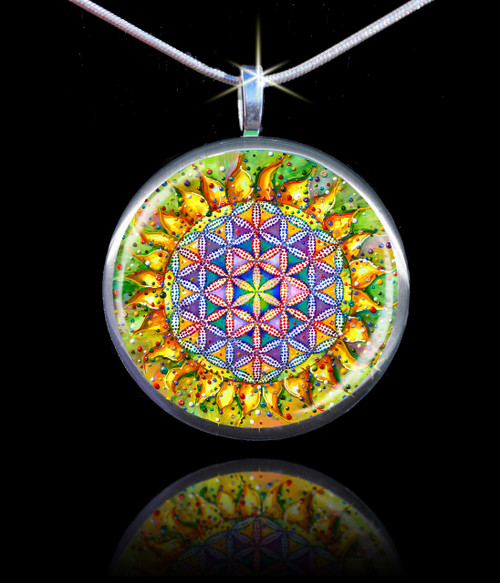Flower Of Life Sacred Energy Pendant - The vibration of the creator