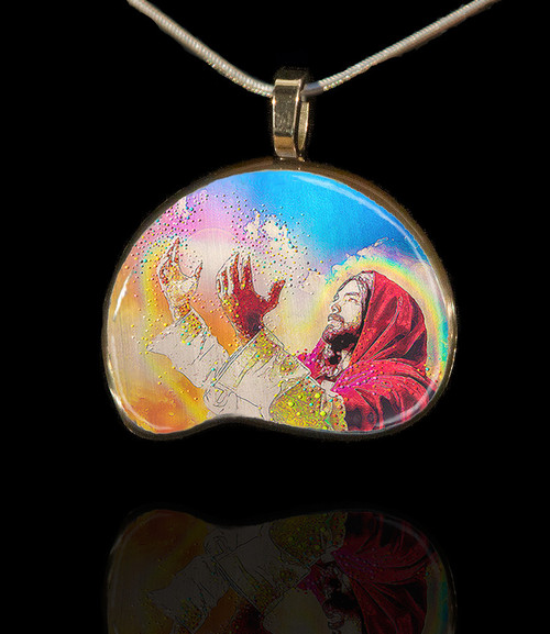 "Light Of Christ - Healing Hands" Energy Pendant