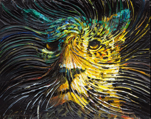 Jaguar Spirit Energy Painting - Giclee Print