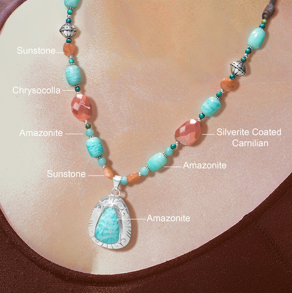 The “Lucky At Everything” Necklace - Luck attracting amazonite with magical tree runes.