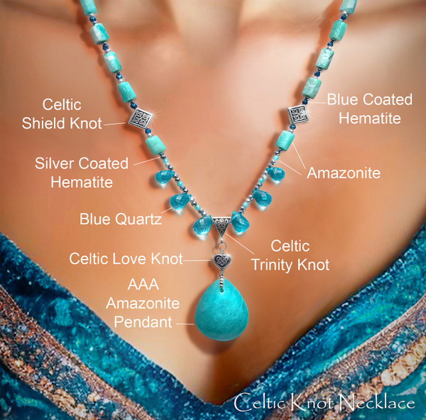 The Unbreakable Protection, Love And Good Fortune  “Celtic Knot” Necklace