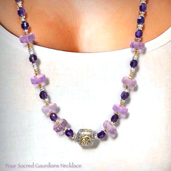 The 4 Sacred Guardians Necklace Powerful spiritual protectors to watch over you. 